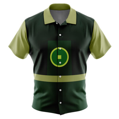 Earthbenders Avatar Men's Short Sleeve Button Up Hawaiian Shirt
