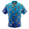 Final Fantasy 7 Pattern Men's Short Sleeve Button Up Hawaiian Shirt