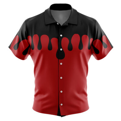 Doma Demon Slayer Men's Short Sleeve Button Up Hawaiian Shirt