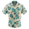 Totodile Pokemon Men's Short Sleeve Button Up Hawaiian Shirt