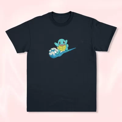 Anime turtle pattern short sleeved T-shirt