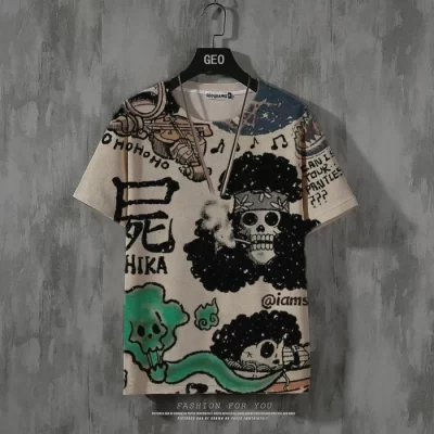 One Piece Trendy Brand Hip-hop Loose T-shirt