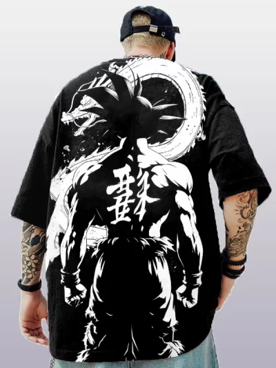 Dragon Ball Z Men's Fashion Anime Printed T-shirt