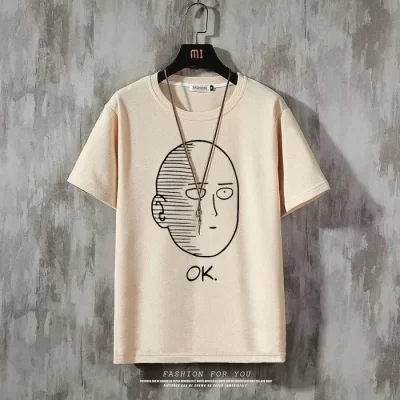 One-Punch Man Trendy Brand Hip-hop Cotton Loose T-shirt