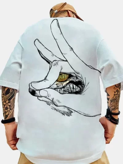 Chainsaw Man Men's Fashion Anime Print Short Sleeve T-Shirt