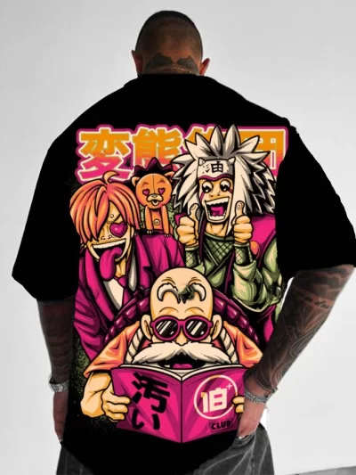 Dragon Ball Z Trend Fashionable Anime Print T-Shirt