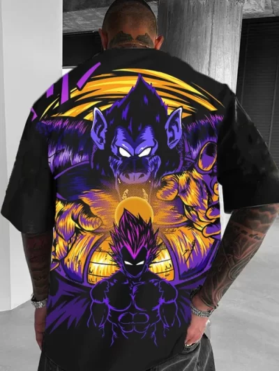 Dragon Ball Z Men's Anime Casual Crew Neck T-Shirt