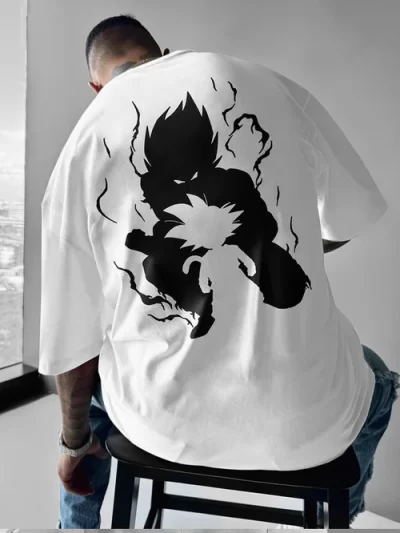Dragon Ball Z Men's Fashion Anime Print Short Sleeve T-Shirt