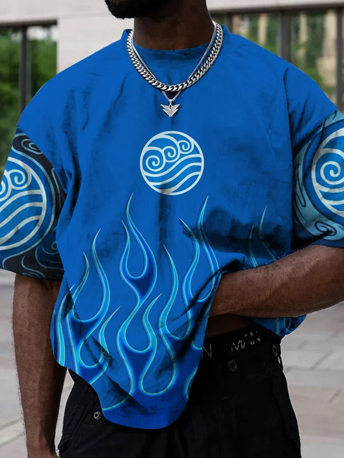 Avatar: The Last Airbender Blue Flame Trend T-Shirt