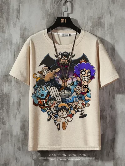 One Piece Men's Casual Crew Neck T-Shirt