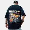 Men's Stylish Racing Anime T-shirt