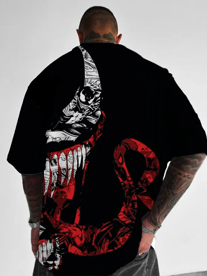 Venom Trendy Brand Hip-hop Anime T-shirt