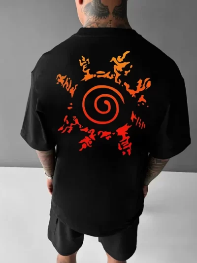 Naruto Trendy Brand Hip-hop Loose T-shirt