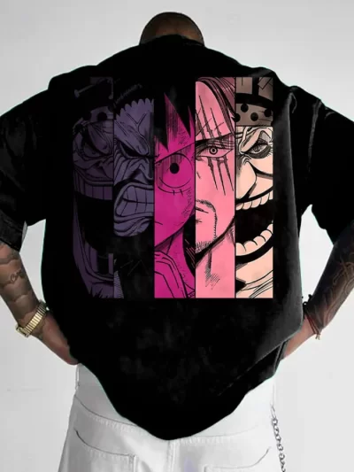 One Piece Men's Anime Print T-Shirt
