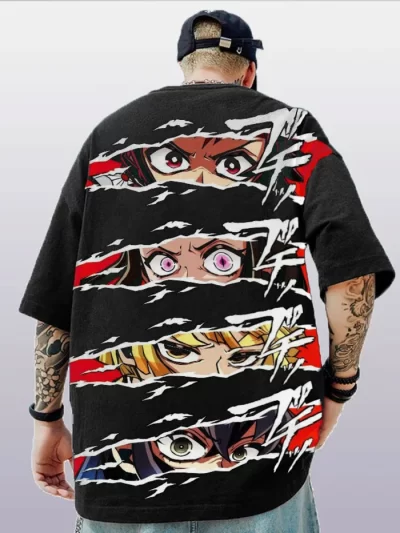 Demon Slayer Men's Anime Print T-Shirt