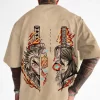 Demon Slayer Trendy Contrasting Printed T-shirt