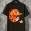 One Piece Men's Skull Anime Print Crew Neck Short Sleeve T-Shirt