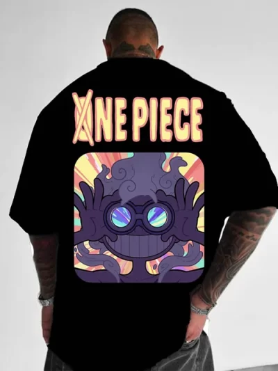 One Piece Trend Fashionable Anime Print T-shirt