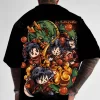 Dragon Ball Z Trend Fashionable Anime Print T-shirt