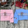 Stitch & Angel ver 2 - Embroidered Christmas Shirt - RoiandRow