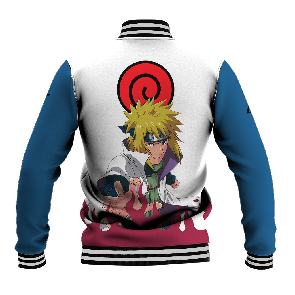 Minato Namikaze Anime Varsity Jacket Naruto - HookTab.com