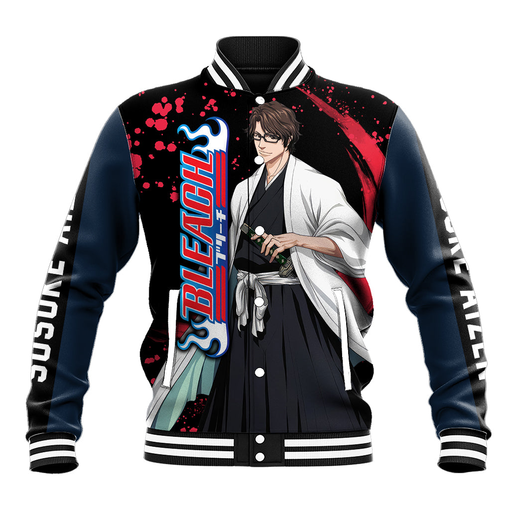 Sosuke Aizen Anime Varsity Jacket Bleach - HookTab.com