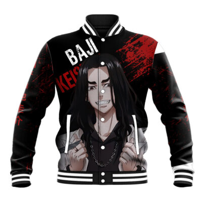 Baji Keisuke - Anime Revengers Anime Varsity Jacket