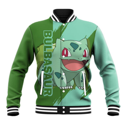 Bulbasaur - Pokemon Anime Varsity Jacket