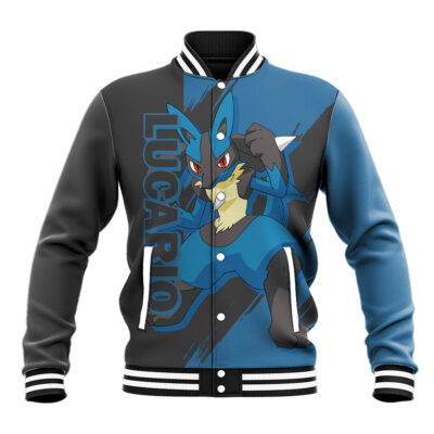 Lucario - Anime Pokemon Anime Varsity Jacket