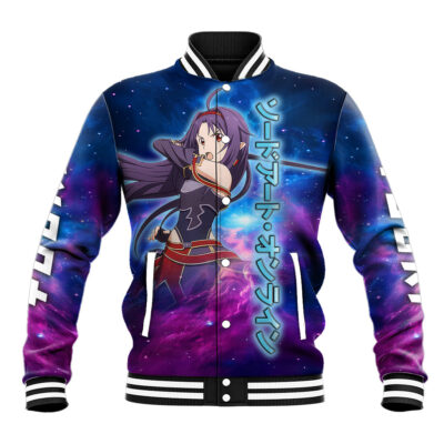 Yuuki Anime Varsity Jacket Sword Art Galaxy Style