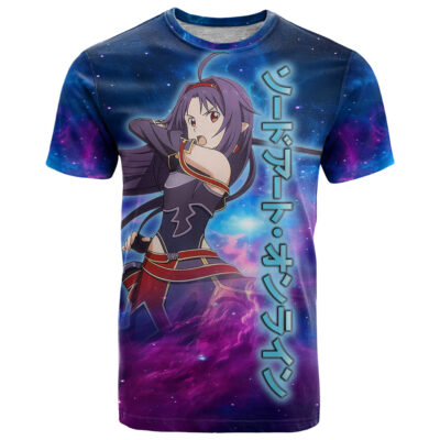 Yuuki T Shirt Sword Art Galaxy Style