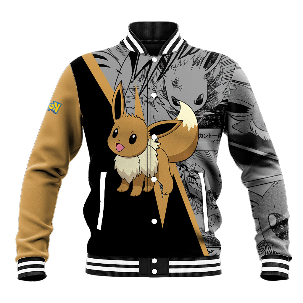 Eevee Pokemon Anime Varsity Jacket Anime Mix Manga