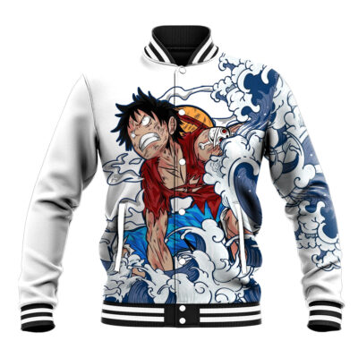 Luffy - One Piece Anime Varsity Jacket Anime Mix Japan Pattern Style