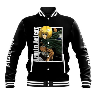 Armin Arlert Anime Varsity Jacket Attack On Titan