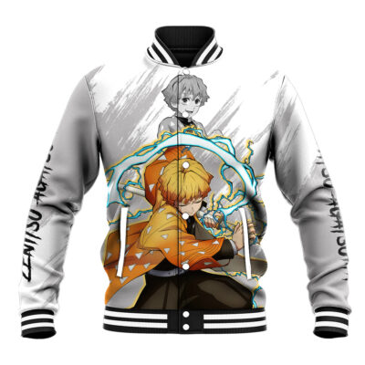 Zenitsu Anime Varsity Jacket Demon Slayer