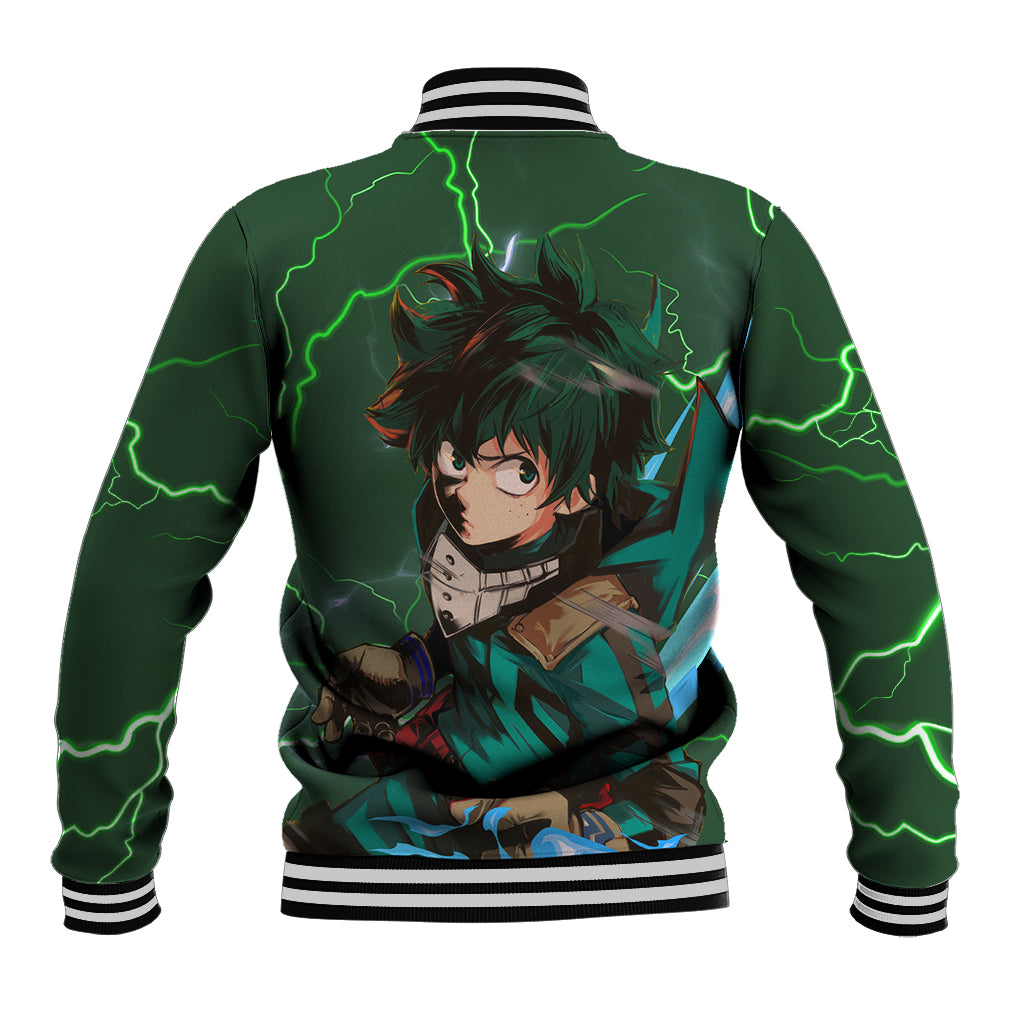 Izuku Midoriya Deku - My Hero Academia Anime Varsity Jacket Anime Style ...