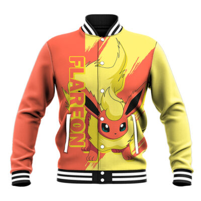 Flareon Anime Varsity Jacket Pokemon