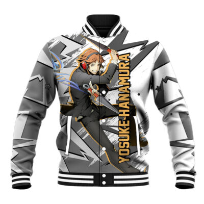 Yosuke Hanamura Persona Anime Varsity Jacket Anime Mix Polygon Cyber Style