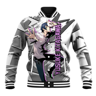 Yusuke Kitagawa Persona Anime Varsity Jacket Anime Mix Polygon Cyber Style