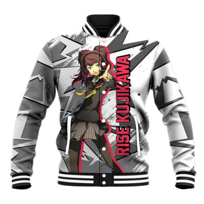 Rise Kujikawa Persona Anime Varsity Jacket Anime Mix Polygon Cyber Style