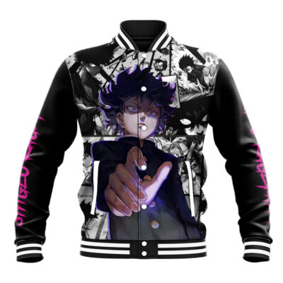 Arataka Reigen Mob Psycho 100 Anime Varsity Jacket Anime Style Art