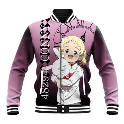 Conny Anime Varsity Jacket The Promised Neverland