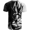 Goku Dragon Ball Black And White Abstract T Shirt Anime Style