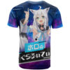 Shirakami Fubuki Holo Live T Shirt Galaxy Style