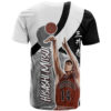 Hisashi Mitsui Number 14 - Slam Dunk T Shirt Anime Mix Black And White Style