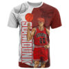 Number 10 Of Sohoku - Slamdunk T Shirt Anime Mix Manga Style