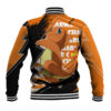 Charmander - Pokemon Anime Varsity Jacket Grunge Pattern Style