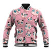 Jigglypuff - Pattern Style Anime Varsity Jacket