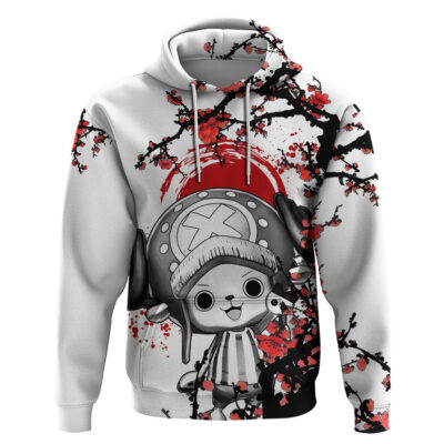 Red Tony Chopper Hoodie Japan Style One Piece Anime