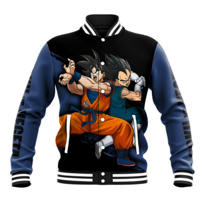 Goku and Vegeta Super Anime Anime Varsity Jacket